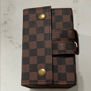 Brown and Black Foldup Travel Sunglasses Holder